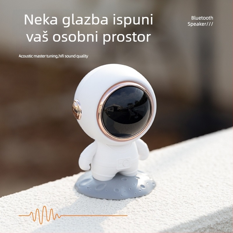 Prijenosni Bluetooth zvučnik s LED osvjetljenjem, ugrađena baterija 300–500 mAh, 5W, frekvencijski raspon 60 Hz–15 kHz, SNR ≥75 dB