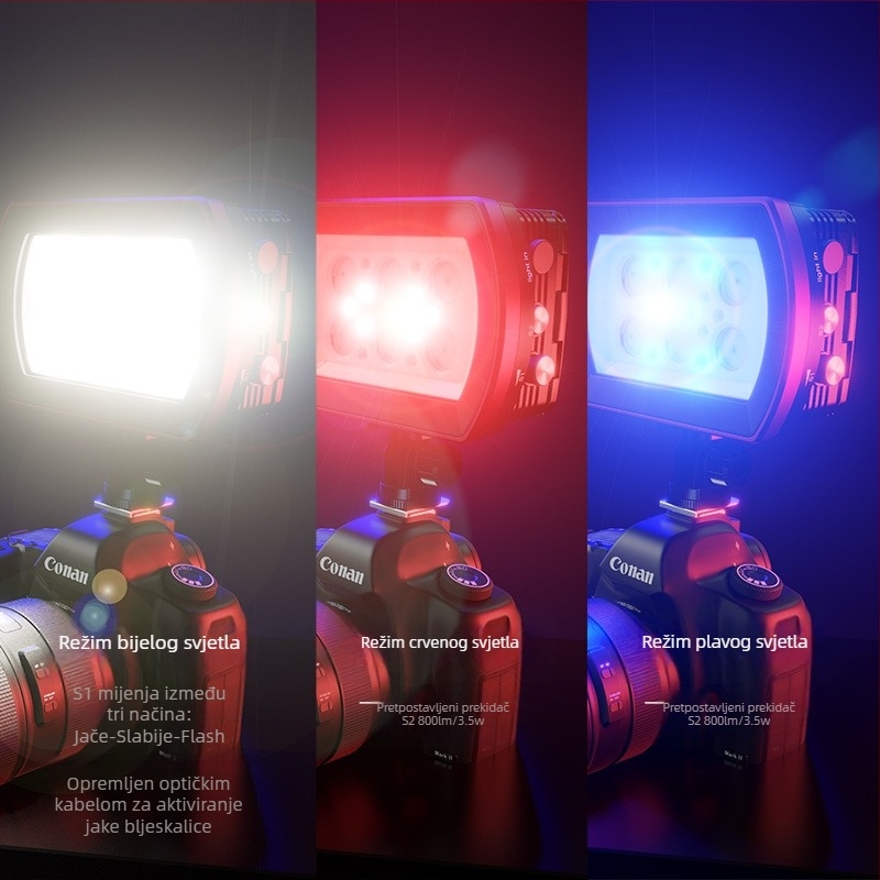 SeaFrogs SL-22 Podvodno osvjetljenje za fotografiju – kućište od aluminijske legure+PC, 4x18650 Li-ion baterije, Amfibijsko korištenje, težina 480 g