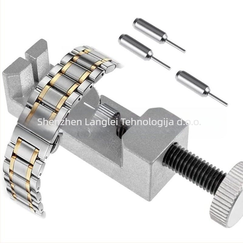 Metalni alat za popravak satova s prilagodljivom visinom za uklanjanje kaiša