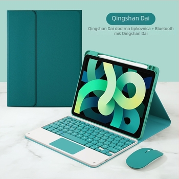 Kućište s Bluetooth tipkovnicom i dodirnom pločom te džepom za olovku; materijal silikon, dizajn kože, disipacija topline, otpornost na habanje, zaštita od padova