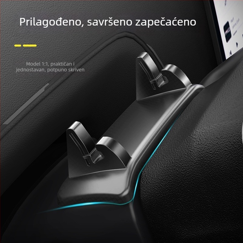 Stražnji silikonski držač telefona za auto za Li Auto L6/L7/L8/L9 i I6/I8, ljepilo za montažu, 7.5W punjenje, kompatibilan s volanom