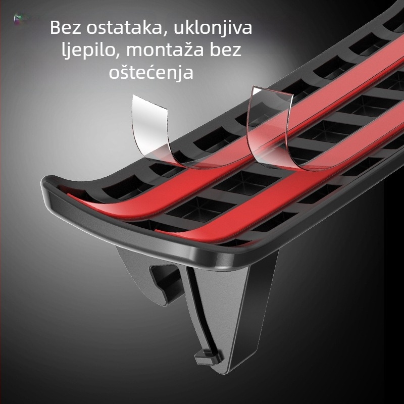 Stražnji silikonski držač telefona za auto za Li Auto L6/L7/L8/L9 i I6/I8, ljepilo za montažu, 7.5W punjenje, kompatibilan s volanom