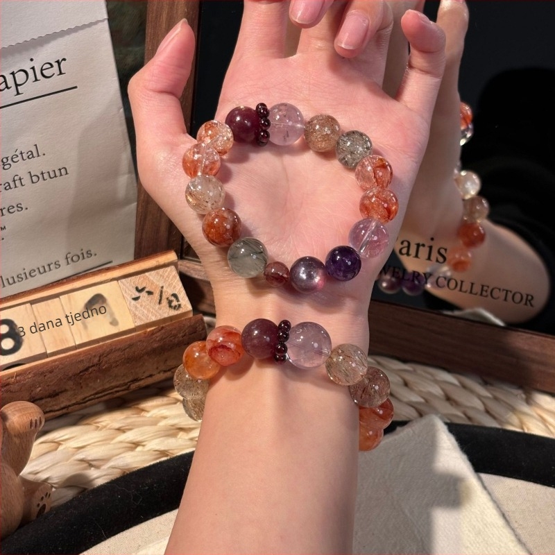 Narukvica s citrin kristalom, ekskluzivan nišni dizajn, bez bočnih kamenčića, jesensko izdanje 2025, pakiranje na veliko