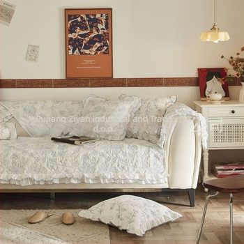 Navlaka za jastuk kauča, pamuk, za trosjedni kauč, francuski stil, prilagodljivo