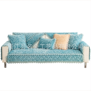 Plišani jastuk za kutni kauč, pogodan za sekcijske sofe, moderni minimalisticki stil, mogućnost prilagodbe, materijal: pliš, uzorak: jedne boje