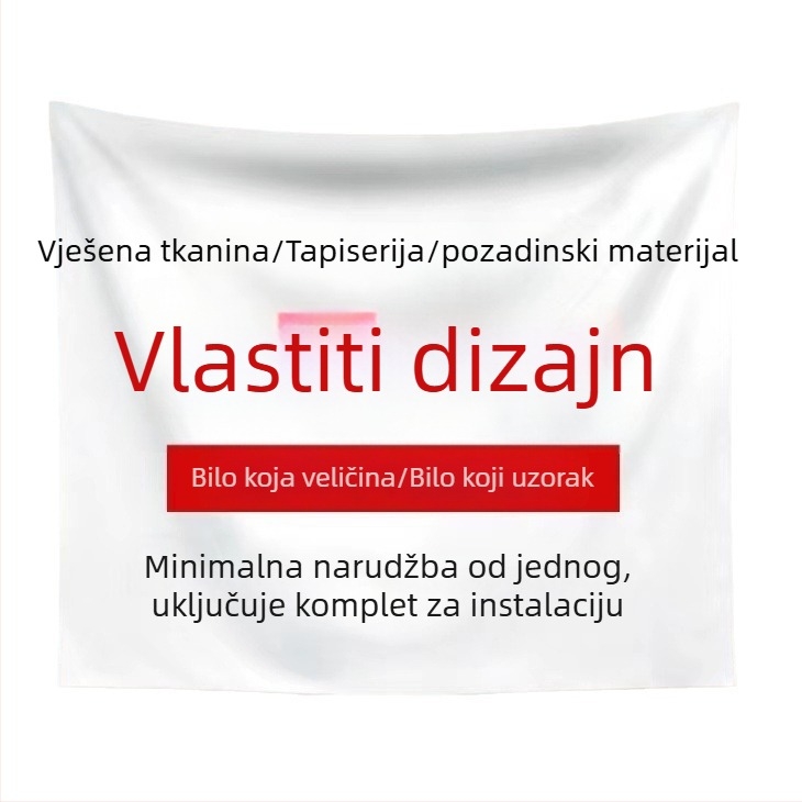 Gobelin za dnevni boravak — digitalni tisk, prilagodba dostupna, poliester, pravokutni oblik, zidni ukras