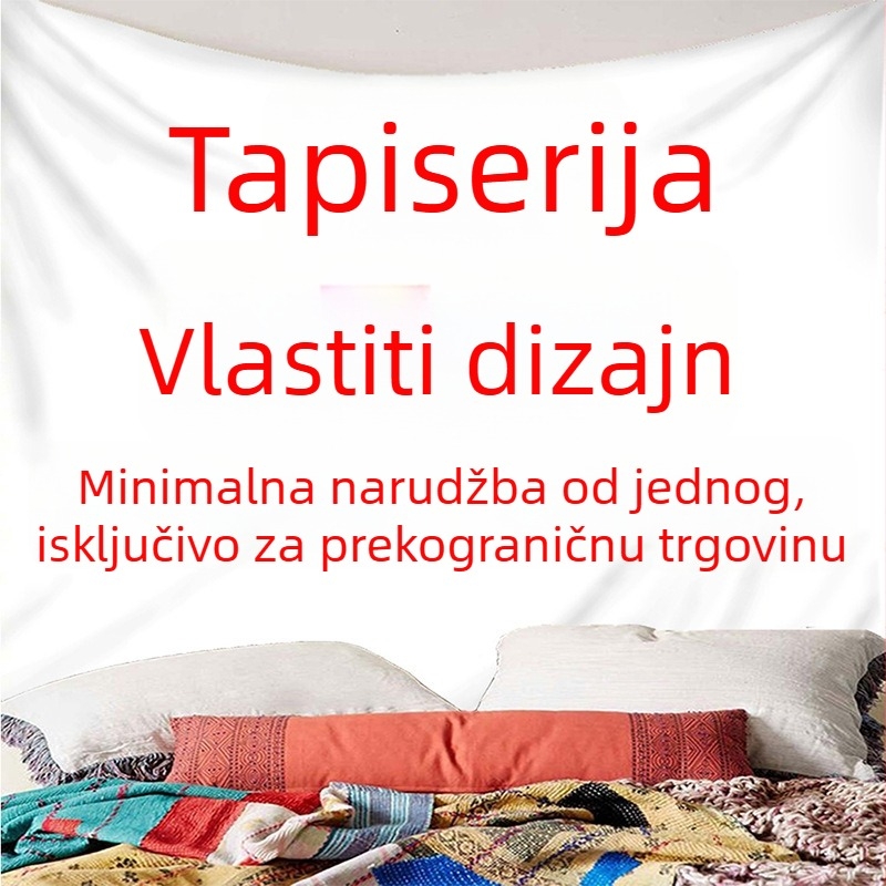 Gobelin za dnevni boravak — digitalni tisk, prilagodba dostupna, poliester, pravokutni oblik, zidni ukras