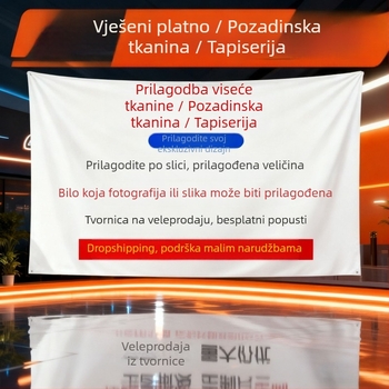 Prilagodljivi digitalno otisnuti pozadinski goblen — velur materijal, 100% poliester glavna tkanina, motiv cartoon/anime, nordijski stil, strojno tkanje, pravokutni oblik