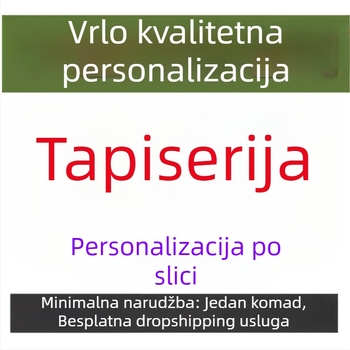 Tapiserija s karikaturalnim stilom, pejzažni uzorak, pravokutni oblik, strojno tkanje od poliester tkanine