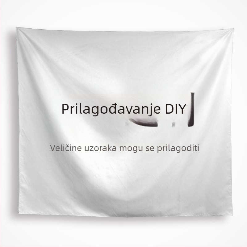 Tapiserija od lanenog mješavine za spavaću sobu, moderni minimalistički stil, strojno tkanje, uzorak cvijeća/listova, pravokutnog oblika