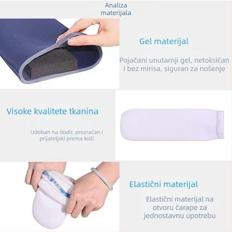 Proteza silikonski rukav, Know well marka, konstrukcija gel + tkanina, model Prosthetic socks, univerzalni stil