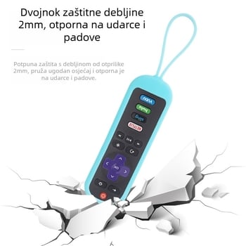 Silikonsko kućište za daljinski TCL Roku RC280 — otporno na prašinu, habanje i padove