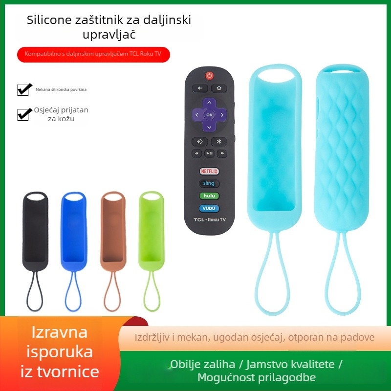 Silikonsko kućište za daljinski TCL Roku RC280 — otporno na prašinu, habanje i padove