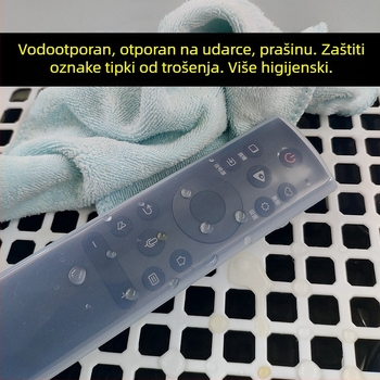 Silikonska zaštitna maska za daljinski upravljač Hisense CRF5A60, prozirna, potpuna zaštita, moderan minimalistički stil