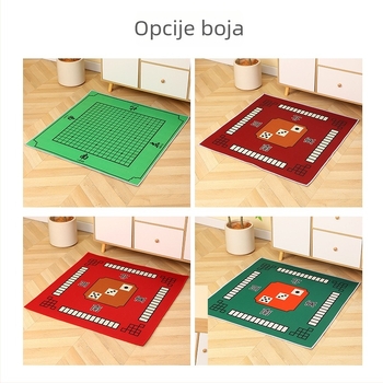 Podloga za Mahjong za kućnu upotrebu – četvrtastog oblika, plišani velur, protuklizna