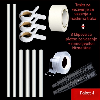 Set alata i dodataka za križni bod s 9 ct platnom i plastičnim listom, jednostavan i moderan stil