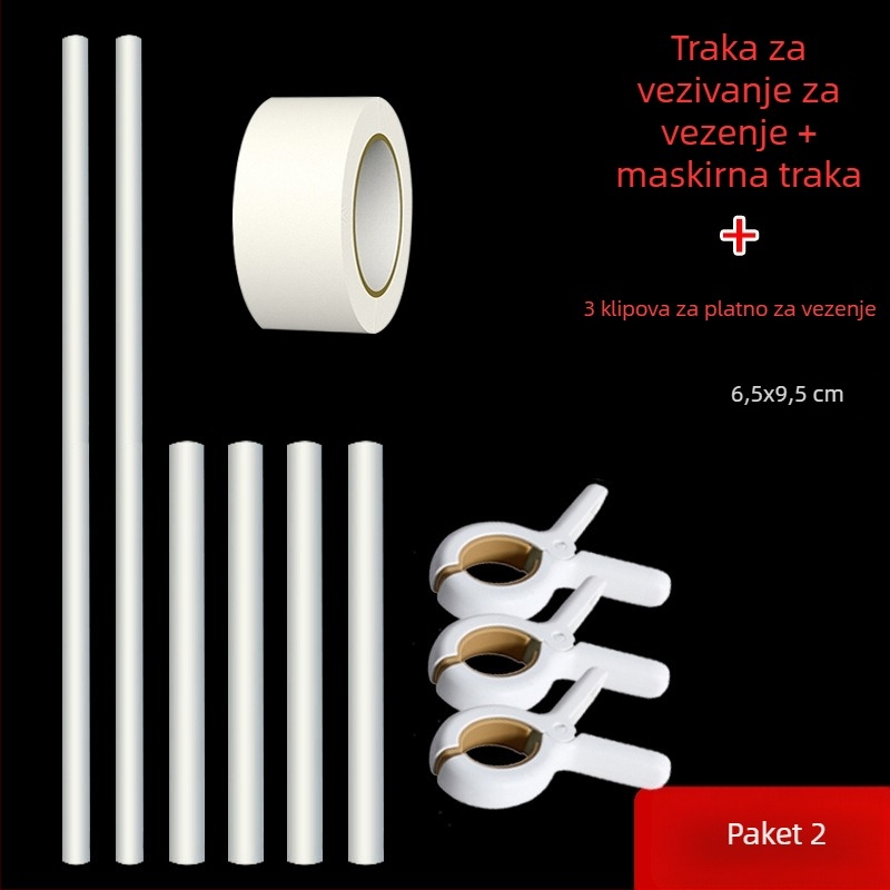 Set alata i dodataka za križni bod s 9 ct platnom i plastičnim listom, jednostavan i moderan stil
