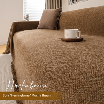 Chenille navlaka za dvosed, prilagodljiva, moderni minimalistički stil, zaštita od prašine