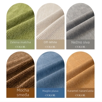 Chenille navlaka za dvosed, prilagodljiva, moderni minimalistički stil, zaštita od prašine