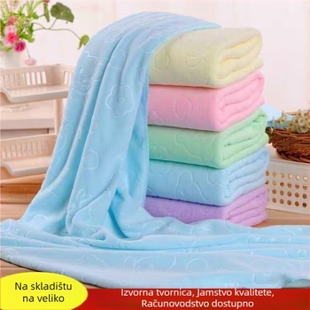 Kupaonski / plažni ručnik (mikrovlakno, 150D, običan način tkanja, 300–400 g)