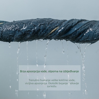 Derton kupaonski ručnik od vlakana bambusa, izvezeni završetak, 500 g i više, pređa 32s