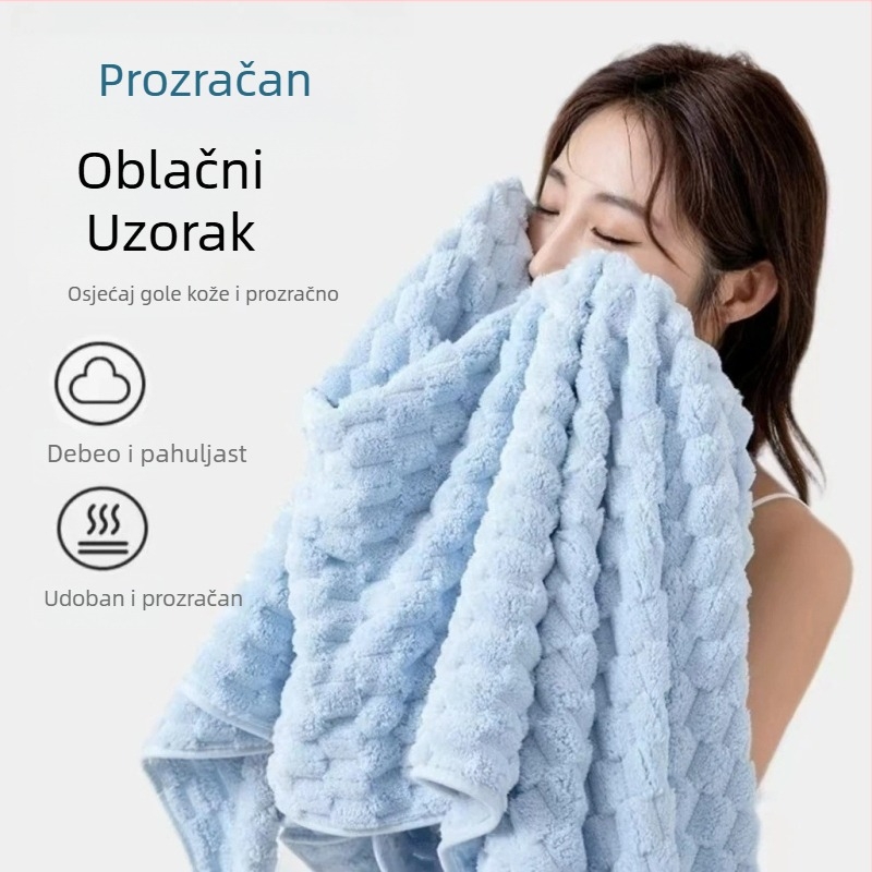 Kupaći ručnik od coral fleece, 150d vlakana, ravna tkanina (plain weave), 300-400 g, Crown First