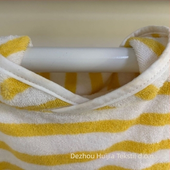 Dječji kapuljačasti ručnik za kupanje, 100% pamuk, brzo sušenje; težina 200-300 g; 21-spirala vlakna; tkanje ravno; prilagođena obrada