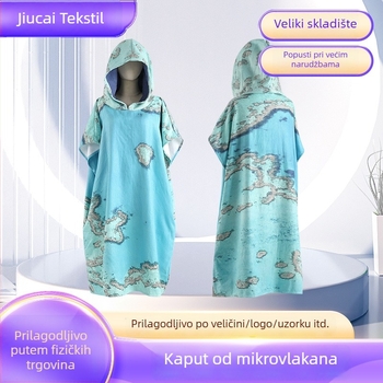 Kapuljačasti haljina za presvlačenje od waffle tkanine — Qingyi, težina 300–400 g/m2, ravno tkanje