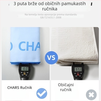 Mikrovlakno brzi osušak za kupanje s kapuljom, Jacquard 150D, težina ispod 100 g
