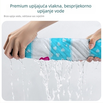Ručník za kupanje s kapuljom, nosiv kao šal, brzo se suši, mikrovlakno, prilagodljiv uzorak