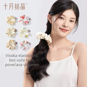 Elastična traka za kosu s dizajnom mede – tkanina, ručna izrada, October Crystal, SH5087, sladak stil, ljeto 2025