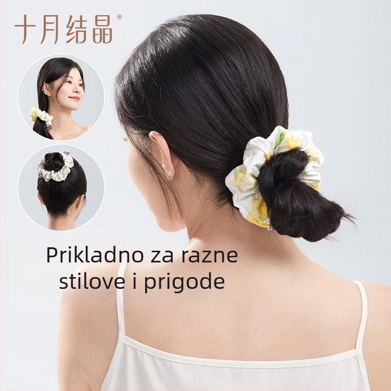 Elastična traka za kosu s dizajnom mede – tkanina, ručna izrada, October Crystal, SH5087, sladak stil, ljeto 2025