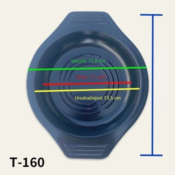 Melamin pladanj za lonce s ojačanom toplinskom otpornošću baze i izolacijskom podlogom.