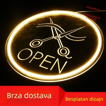 Neon reljefni zidni znak za check-in, prilagodljiv, marka Chimei