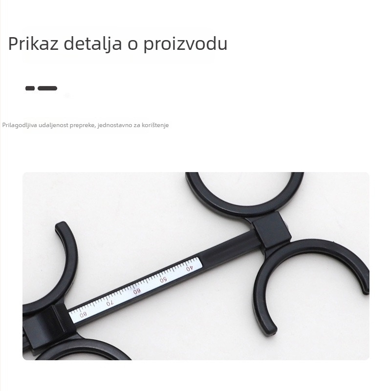 Eye Work Dvostrano preklopno ogledalo, ABS materijal, Plug-in obrnuta okvira, podesiva IPD