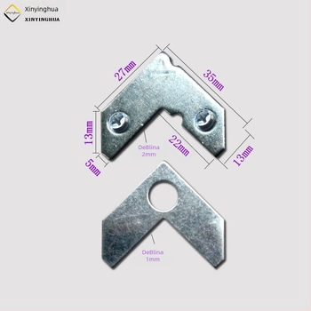 Set metalnog hardvera za okvire za fotografije od aluminijske legure, završna konstrukcija, uključuje 4 kutna nosača, 4 distancira, 8 opružnih klipova i 2 kuka