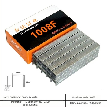 Jinwo ručni pištolj za čavle za U-oblikovane čavle, metalna konstrukcija, kapacitet 2200 čavli po kutiji, moderni minimalistički dizajn