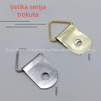 Metalna trokutasta kuka za okvire za fotografije – otiskivanje, marka YF