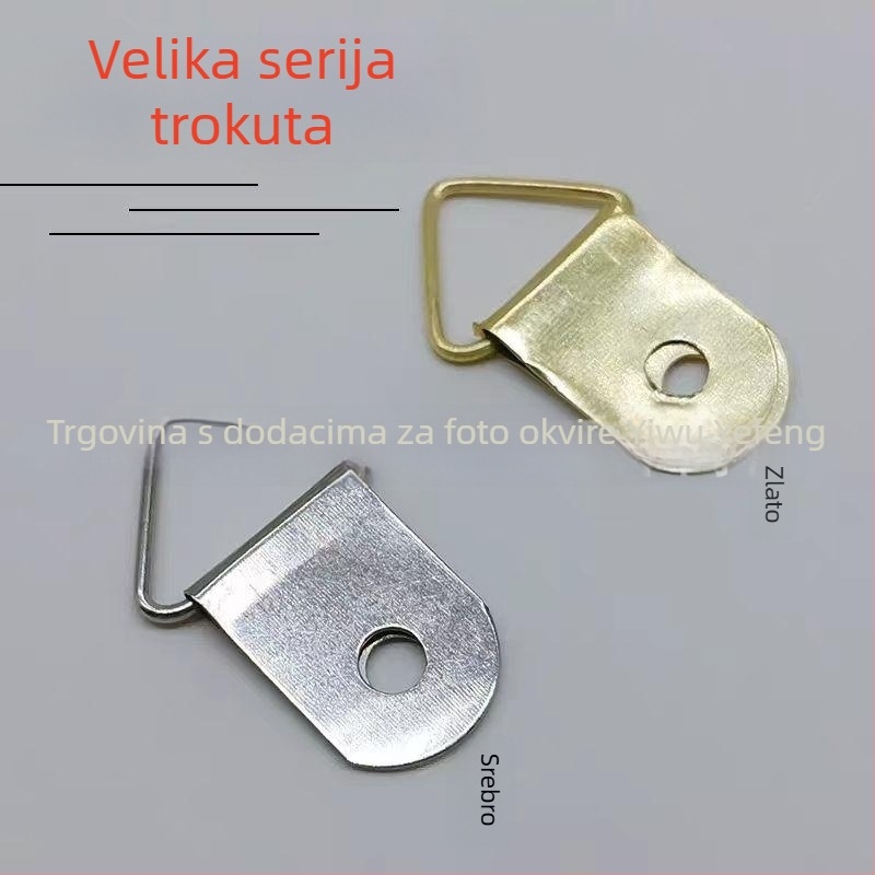 Metalna trokutasta kuka za okvire za fotografije – otiskivanje, marka YF