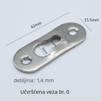 Metalni No. 0 vješak za okvire slika s skrivenim montiranjem na zid