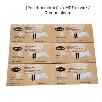 Okvirni čavli - metalni, mehanički, za učvršćivanje stražnje ploče, kartonsko pakiranje