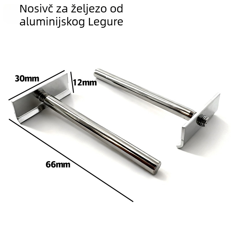 Metalni skriveni nosač police za drvene ploče i okvire — željezna potpora, minimalistički moderni dizajn, 1 kom