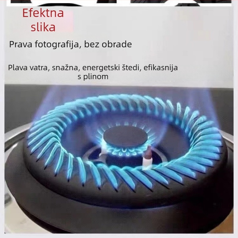 Ugrađena plinska ploča dodatak | Visoko noga gorionik; Poklopac plamena; Dijelitelj plamena; Materijal: magnetski materijali; Pribor: vijci