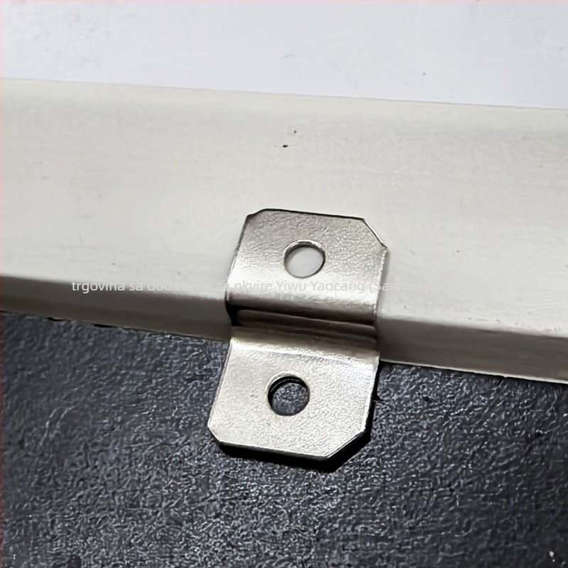 Z-oblik kutnog spoja za okvir – metalni spojnik od galvaniziranog željeza, elektroplatiranje, marka Yaochuang, pakirano u vrećicu