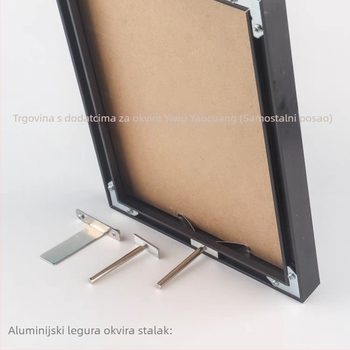 Metalni držač za foto okvir sa šrafima – stolni stalak, elektrolitski premaz, moderan stil
