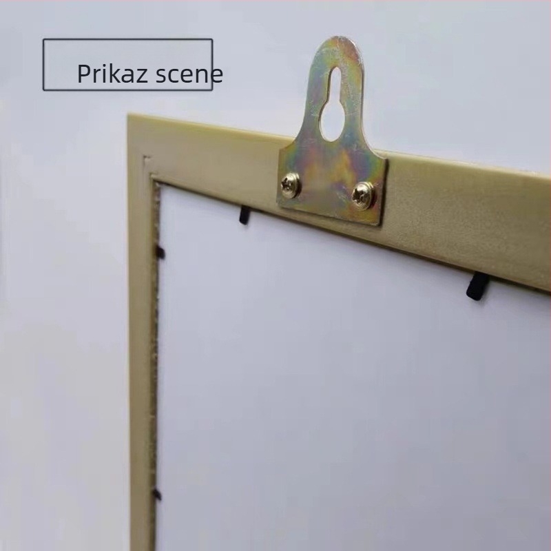 Kuka za foto okvire – metalna, elektroplatinirana, šifra T2586, skriveno vješanje, moderan minimalistički stil