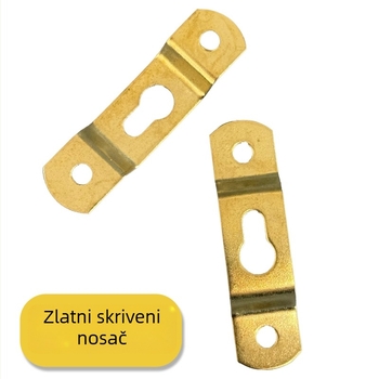 Metalni hardver za križno šivanje za okvir za fotografije s skrivenim kopčama i velikim kukama
