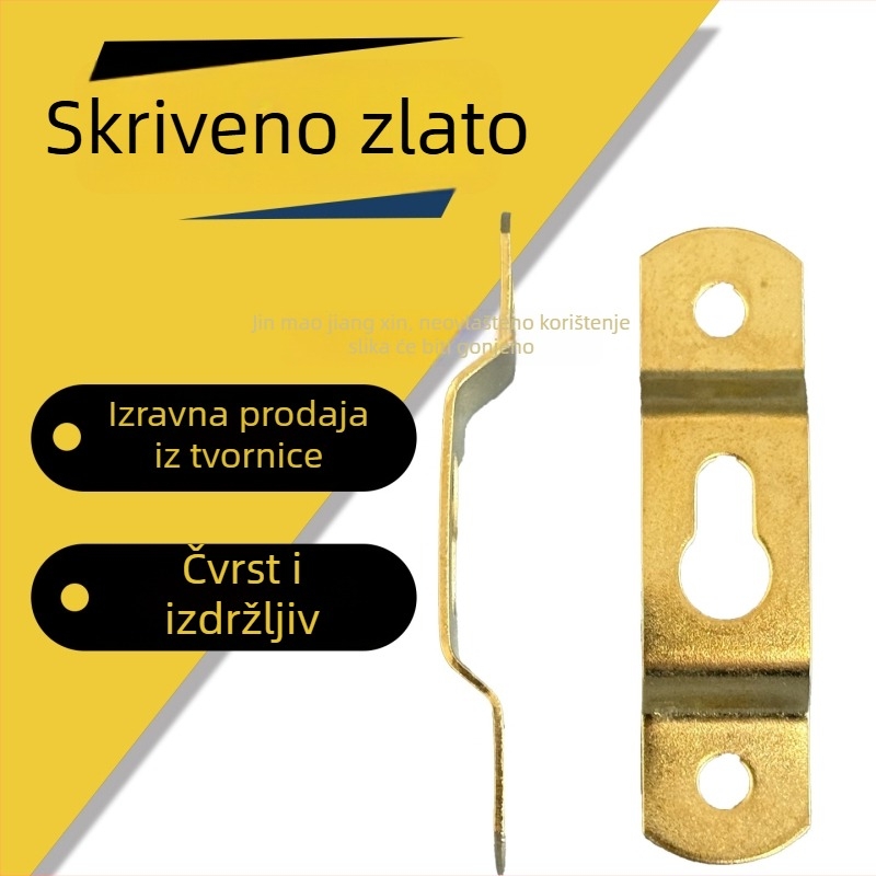 Metalni hardver za križno šivanje za okvir za fotografije s skrivenim kopčama i velikim kukama