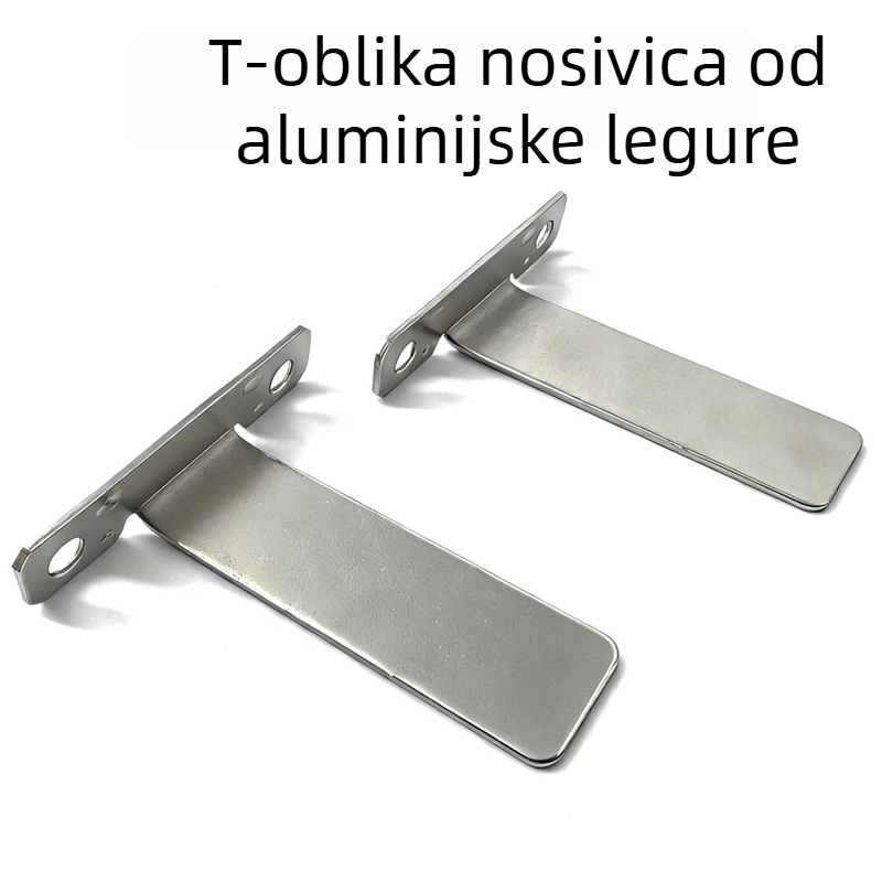 Držač za foto okvir od aluminijske legure, T-obliku stražnja ploča, stolni prikaz križnog šava i obiteljskih vjenčanih fotografija