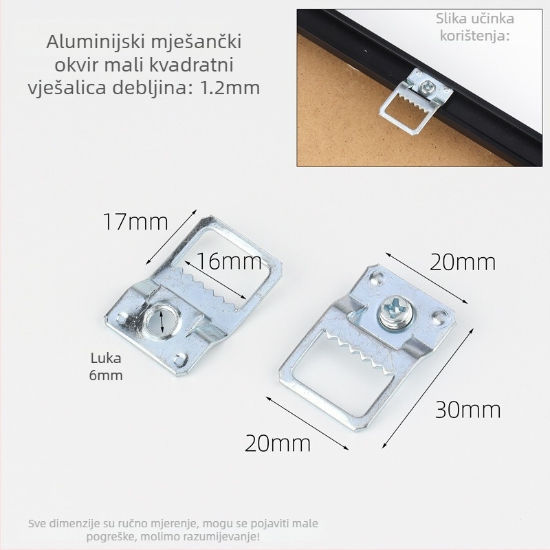 Metalna kuka za okvire fotografija – moderni minimalistički dizajn, za dnevni boravak, dodaci